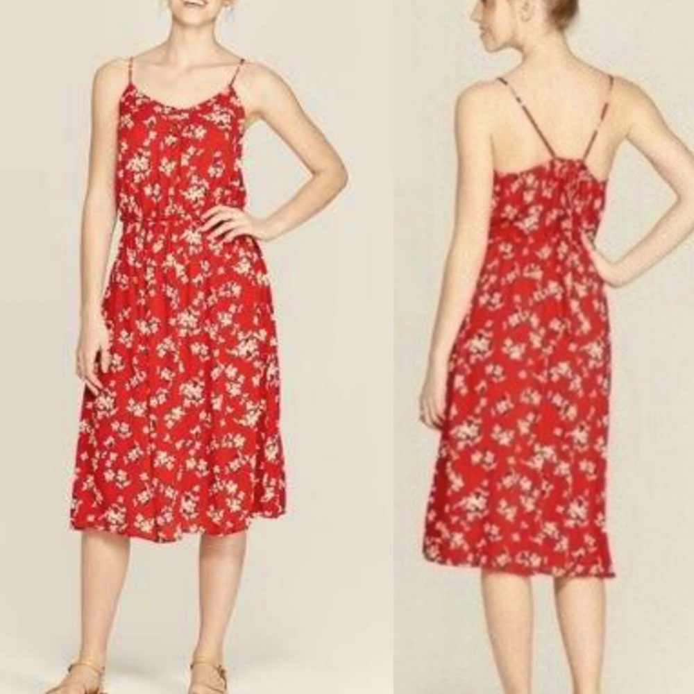 Cute Spaghetti Strap Midi Dress -NWT-Sz S